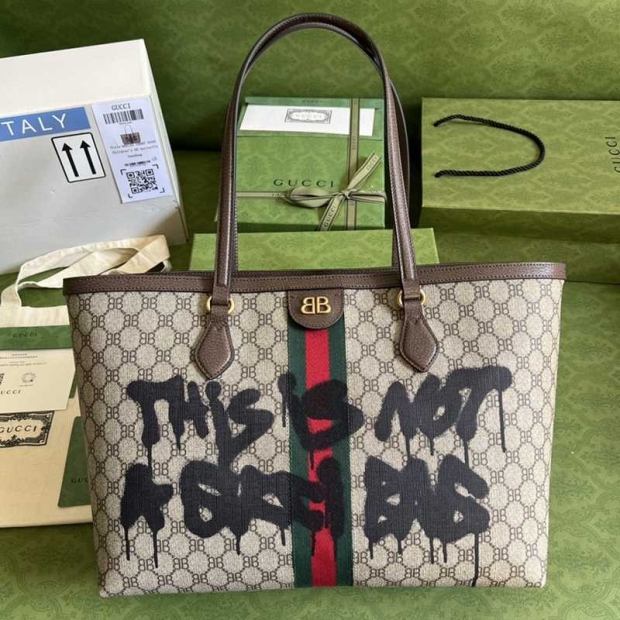☆Balenciaga Gucci Replica☆Hacker Graffiti Tote Bag gum34313