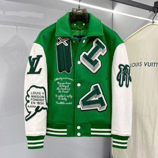 Rare? Louis Vuitton Jacket Replica Varsity Leather 1A98D2