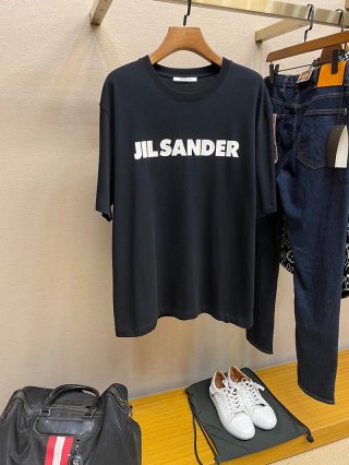 Love at first sight? Fake Jil Sander T-shirt with logo print, cotton, shipping included, 2 colors, Jip45665