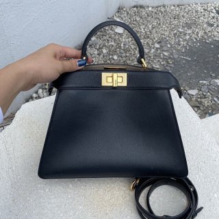 Free shipping Fendi Peekaboo iSeeU fake small leather bag fed71172