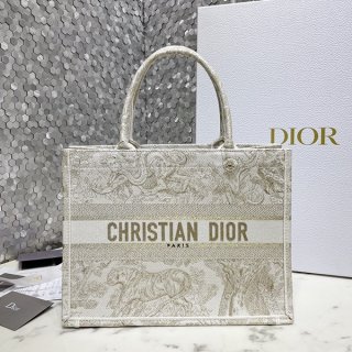 Extremely rare! Dior replica book tote Toile de Jouy embroidery 2 sizes deu94017