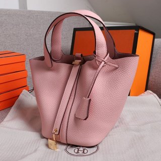 Rare color Hermes Picotin Lock Replica PM MM Gold hardware ero07351