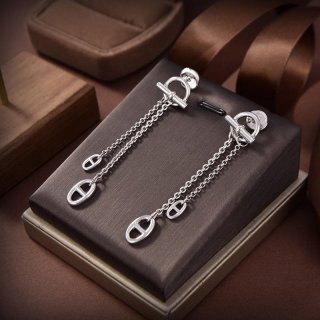 Love at first sight? Hermes new Farandole replica silver 925 Chaine d'Ancre earrings H119542B00