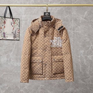 Gucci North Face Down Fake GG Canvas Bomber Jacket 657012 Z8AM4