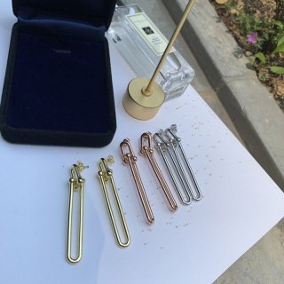 Cute Tiffany Link Earrings 18k Large Tix87136