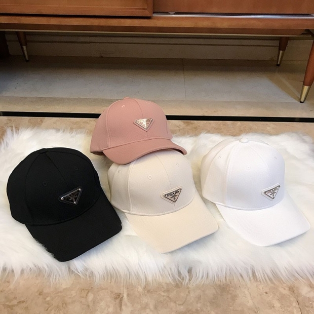 21AW New Arrival Prada Parada Straw Baseball Cap Unisex puh48244