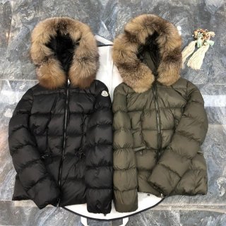 Classic Moncler fur hooded down jacket replica mot88434