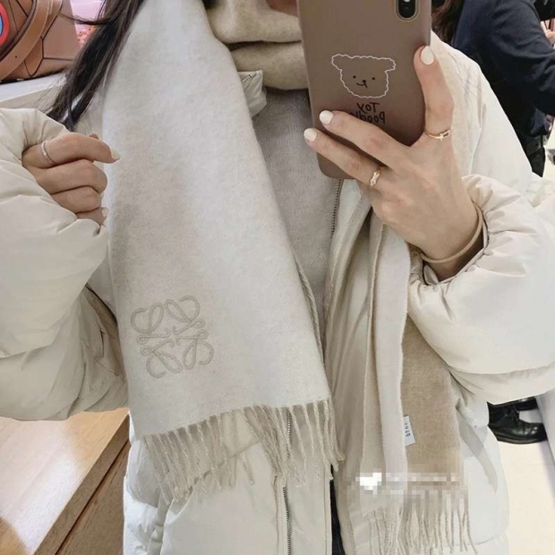 Very popular!! New color Loewe bicolor scarf replica (wool & cashmere) loh29898