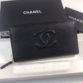 ☆Super popular☆Chanel caviar skin long wallet replica camel A50071