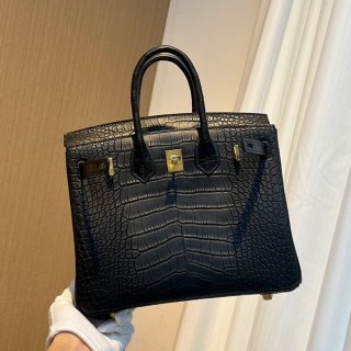 Cute Hermes Birkin 25 Birkin 30 Porosus Crocodile Niloticus Replica erb13495