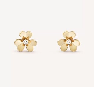 Very popular!! New color [Van Cleef & Arpels fake] Large Frivole diamond earrings/pierced earrings vag80428