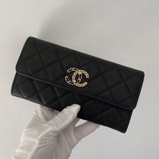 High quality?? Chanel long wallet caviar skin fake AP1895 shv79696