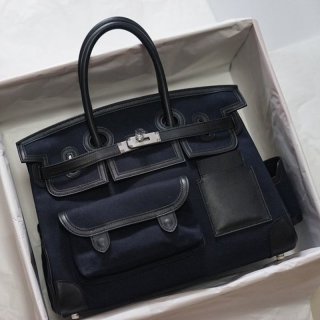 21AW New Hermes Birkin Cargo Replica 35cm Toile H x Swift erx28121