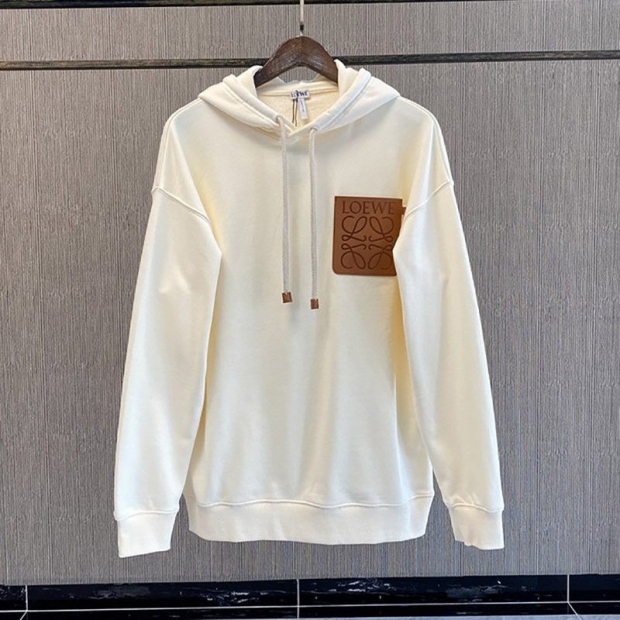 Extremely rare! Loewe Herbarium cotton hoodie replica lof46597