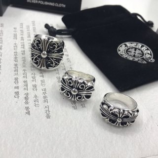 CHROME HEARTS FLORAL CROSS CH PLUS RING SUPER REPLICA KUO36162