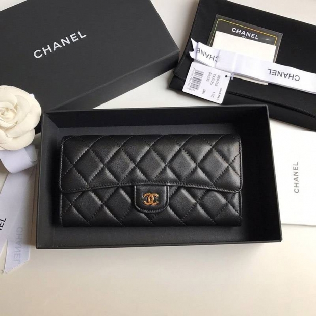 Very popular! Chanel two-fold flap long wallet Matelasse replica shw23204