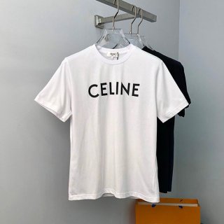 ★Super popular★Celine T-shirt replica*Crew neck logo*Used by celebrities 2X308916G