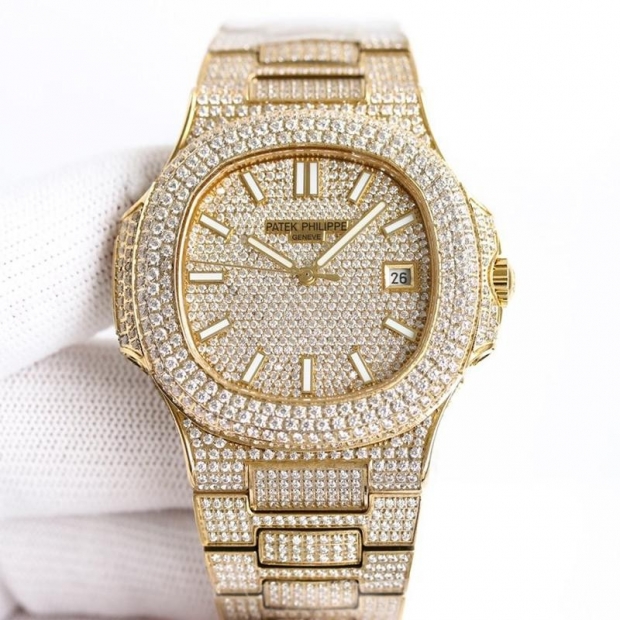 Sure to sell out: Patek Philippe Nautilus full diamond replica pas30880
