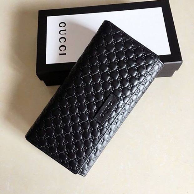 Gucci Men's Long Wallet Replica Women's Guccissima GG 449393-BMJ1G-1000