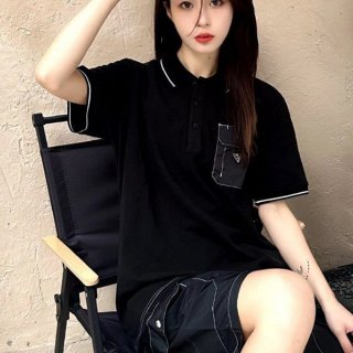 Competition: Prada Stretch Cotton Short Sleeve Polo Shirt Replica pum61559