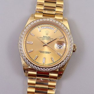 ★Popular in Japan! Rolex Day-Date 40mm Champagne Men's Watch Replica 228348RBR