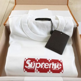 Hard to find! Louis Vuitton Supreme Box Logo T-shirt Replica Shk08597
