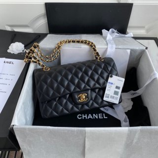 New! Chanel Matelasse Classic Handbag Black A01112
