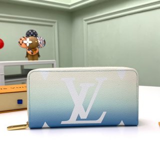 Louis Vuitton Wallet Replica Zip Long Wallet By the Pool Blue M80360