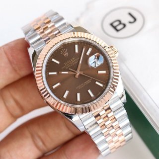 Eye-catching color Rolex watch parody Datejust 41mm Chocolate Men's 126331