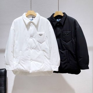 High quality Prada Re-Nylon padded jacket, blouson, fake, 2 colors, pux84041