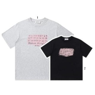 Boutique MM6 Maison Margiela n-grade logo short sleeve T-shirt 2 colors Man40049
