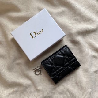 20-21 Fall/Winter Dior Lady Dior Folding Wallet Replica dep04021