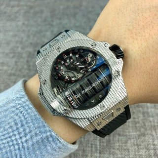 Rare color Hublot replica Big Bang MP-11 14 day power reserve sapphire limited to 200 pieces hua97770