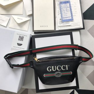 Gucci Retro Logo Leather Belt Bag Replica 5277920 GCCT 8164
