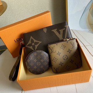 No customs duties Louis Vuitton shoulder bag replica mini bag Monogram Pochette Trio M68756