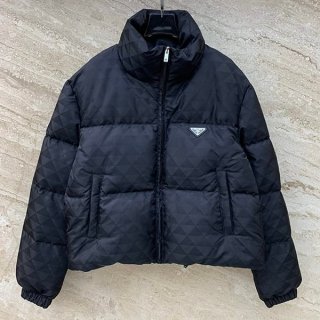 Prada Triangle Logo Down Jacket Replica Ready to Ship Put16007