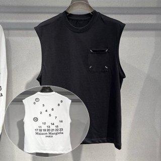 Popular No1 MM6 Maison Margiela Replica Numbering Logo T-Shirt Vest 2 Colors Mam63893