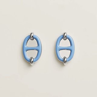 New item ◎ Recommended as a gift Hermes Mini Maillon Earrings Replica H100052FE03