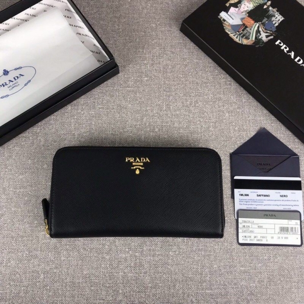 New for Fall/Winter: Prada Zippered Long Wallet Copy Long Wallet 1ML506