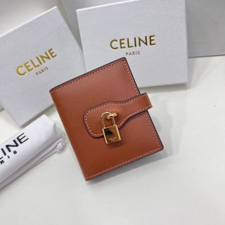☆Super popular☆Celine small strap wallet replica / smooth calfskin 10J273DQ104LU