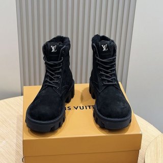 Louis Vuitton LV Checkered Line Ankle Boots Replica 1ADEYI