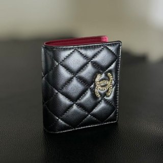 Rare Chanel Small Wallet Black Replica shh96416