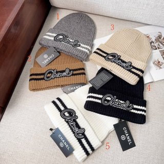 Free shipping Chanel cashmere knit cap shc06112