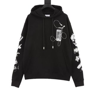 Off-White Scan Arrow Cotton Parka Fake Limited Quantity! ofx15634