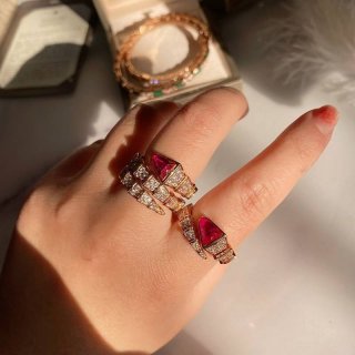 Sure to sell out [Popular item] Bulgari Serpenti Ring Replica Bul42423