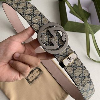Gucci Belt Replica★GG Supreme GG Buckle Belt 3.8cm Width gux15537