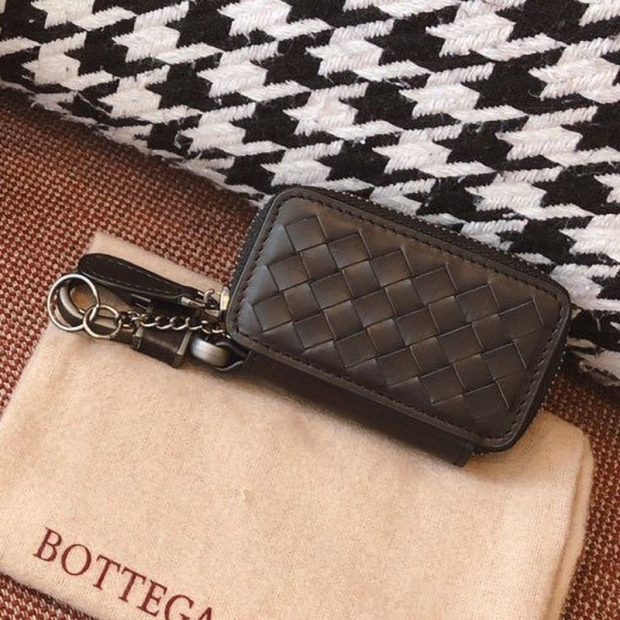 Very popular: Bottega Veneta replica calf leather coin purse boy27054