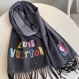 Louis Vuitton LVxNBA fake collaboration cashmere scarf fake vux17715
