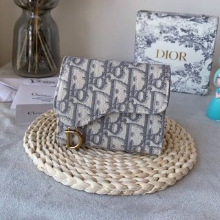 Hard to find Dior SADDLE compact folding wallet replica mini wallet oblique dea64691