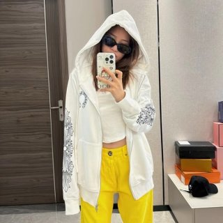 Hard to find Chrome Hearts replica horseshoe logo sweatshirt hoodie Kud48874